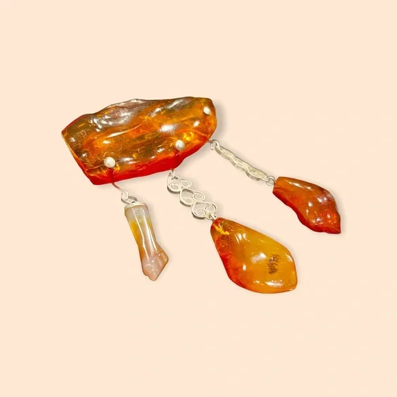 SPECTACULAR PIECE OF VINTAGE AMBER - Picture 4 of 16